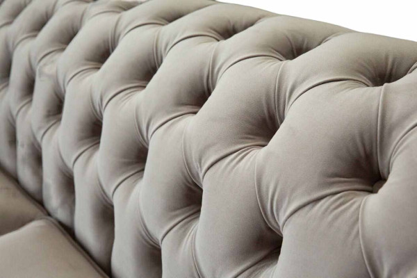 Chesterfield 3 Seat Relax Lounge Sofa Textile Upholstery Couch Fabric Couches