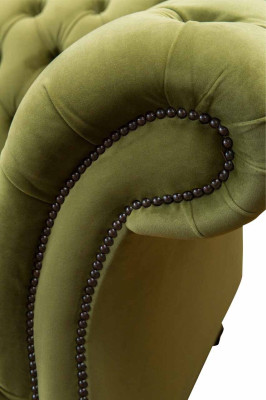 Sofa 2 Seater Couch Upholstery Sofa Fabric Chesterfield Couches Green new