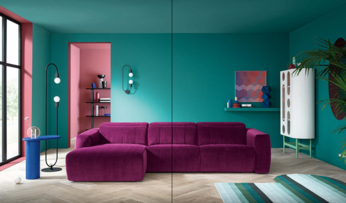 Couches Design Corner sofa Living room Corner sofa Couch Sofa L-shape Living landscape Furniture