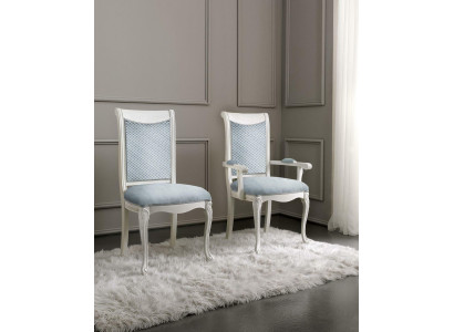 Living room Chair Design Dining room Wood Chairs Upholstery with Armrest Baroque Rococo