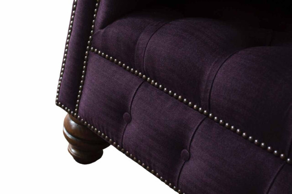 Design Chesterfield Fabric Couch Armchair 1.5 Seater Upholstery Sofas Lounge