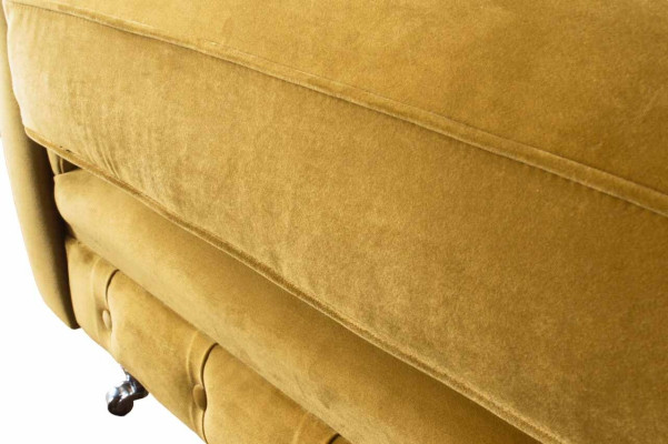 Chesterfield Armchair Fabric Textile Modern Living room Luxury Design Furniture