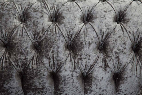Chesterfield Armchair Design Upholstery Sofa Couch Chesterfield Textile Silver