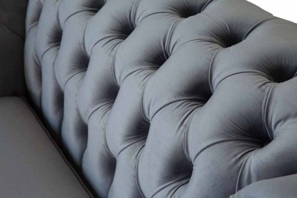 Design Chesterfield Fabric Couch Armchair 1 Seater Upholstery Sofas Lounge new