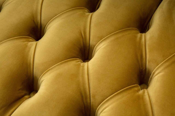 Chesterfield Yellow Armchair Couch Upholstery Luxury Textile Design Couches new