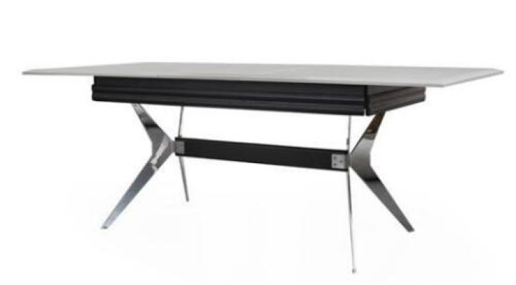 Luxury Dining room Black Gray Dining table 6x Chairs Sideboard Dining set 9pcs.