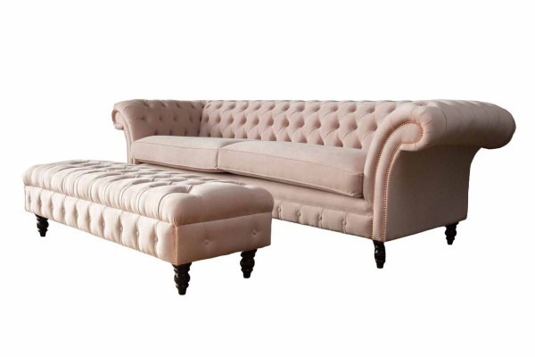 Footstool Stool Upholstered Stool Ottoman Chesterfield