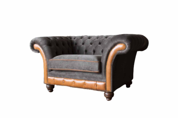 Chesterfield Design Armchair Couch Upholstery Textile Couches Wing Chairs