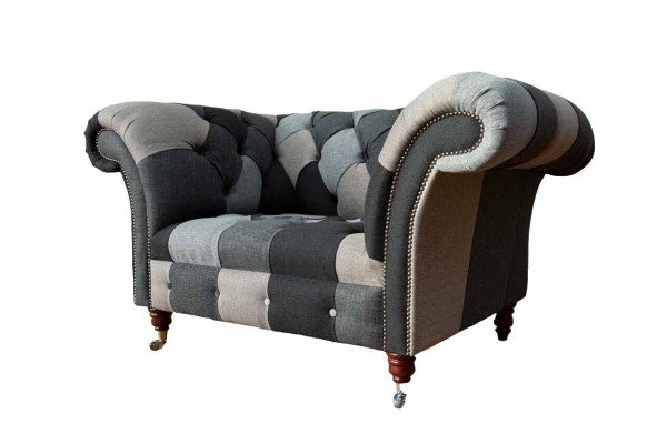 Sofa 1 Seater Textile Lounge Luxury Upholstery Seater new Armchair Design Couch