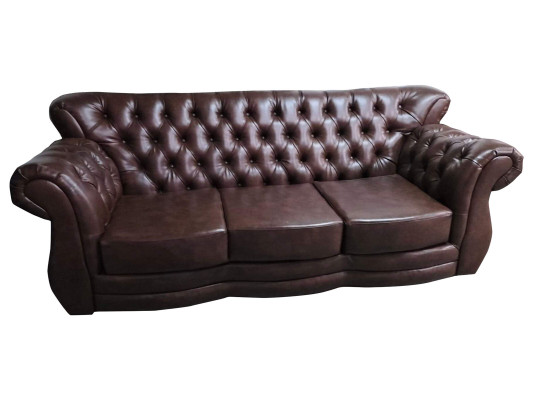 Chesterfield Sofa 3 Seater Leather Sofa Luxury Sofas Couch Brown Couches