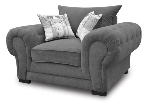 Style Modern Design Color Gray Living room 1 Seat Armchair Fabric Polyester new