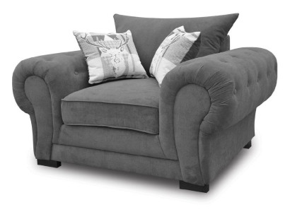 Style Modern Design Color Gray Living room 1 Seat Armchair Fabric Polyester new