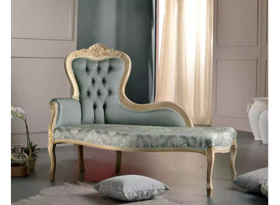 Luxury Furniture Chaise Longue Living room Classic r Design Textile Upholstery