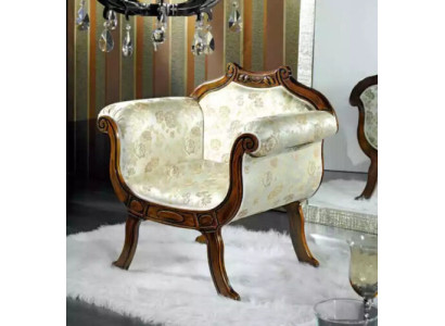 Classic r Luxury Single Seater Upholstery Seat Textile Furniture Designer Armchair