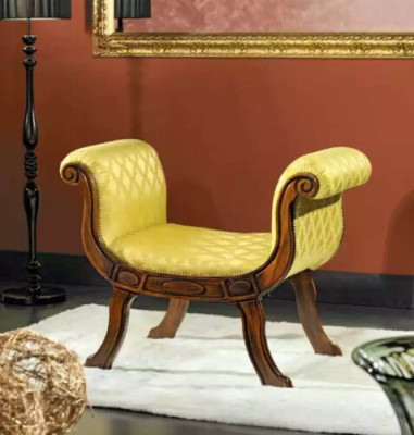 Designer Bench seat Upholstery Textile Fabric Classic Luxury Stool Furniture new
