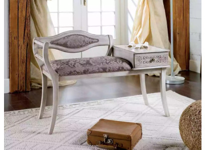 Luxury upholstered bench Living room Textile Furniture Style Classic r new
