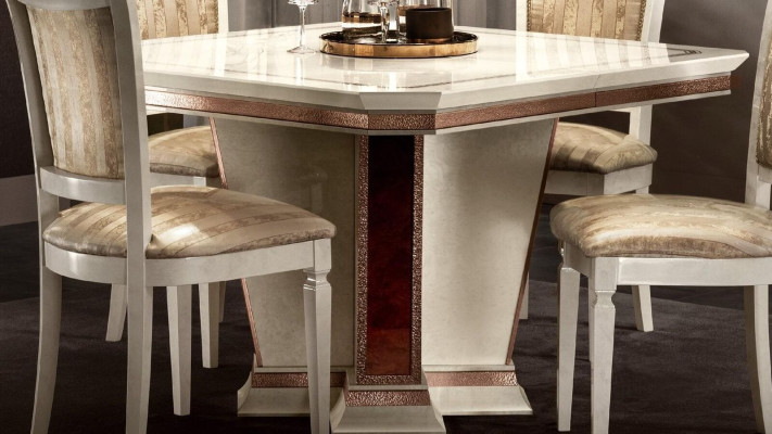 Baroque Dining table Table Wood Group Dining room Living room Suite Design Tables