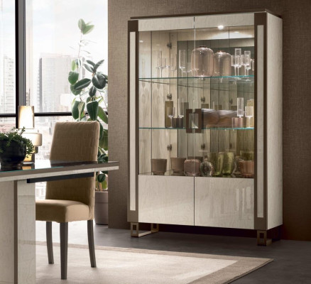 Display case 2 door Wardrobe Showcases Living room Cabinets Design Wardrobe Furniture Glass new