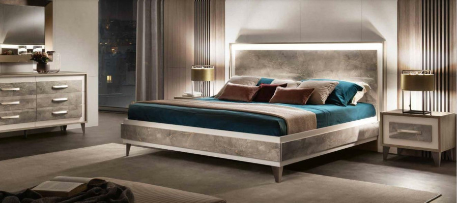 arredoclassic Italian Bedroom Furniture Design Suite Bed Bedside table