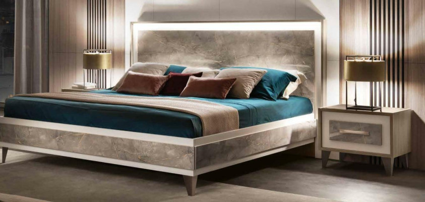 arredoclassic Italian Bedroom Furniture Design Suite Bed Bedside table
