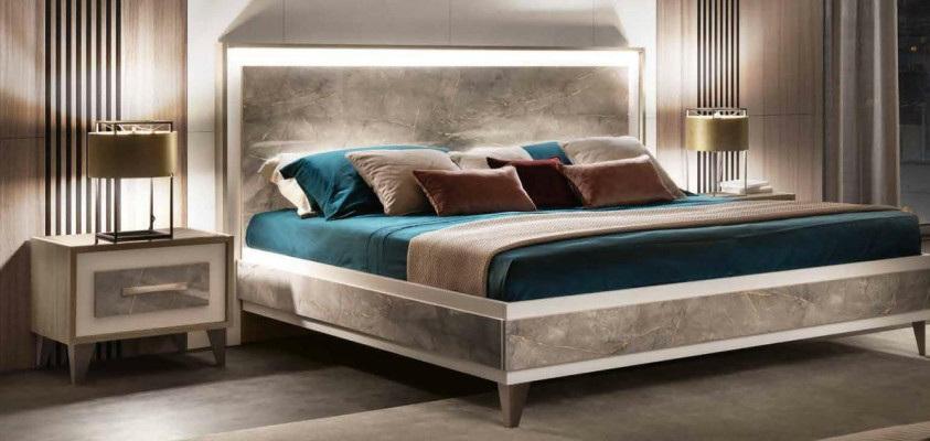 arredoclassic Italian Bedroom Furniture Design Suite Bed Bedside table