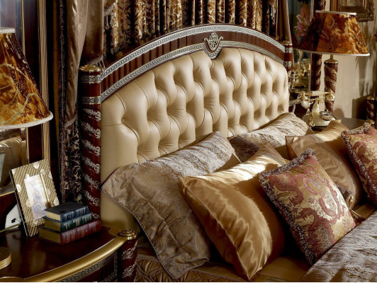 Antique Style Bed Beds Baroque Rococo Double Bed Marriage Bed Real Handcraft Upholstery