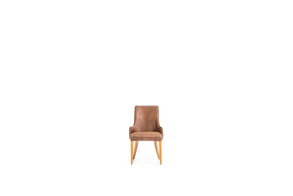 Luxury Recliner Upholstery Chairs Loft Designer Furniture Brown Kitchen Leather Chair