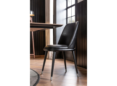 Luxury Recliner Black Leather Chair Upholstery Chairs Loft Designer Furniture Kitchens