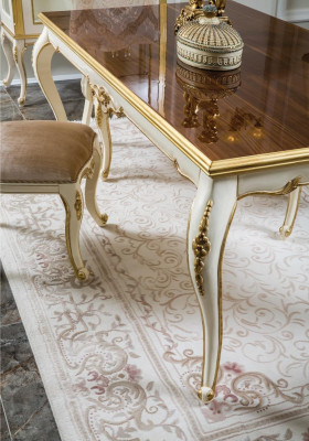 Design Dining room Set 8pcs Dining table Chair Chest of drawers Display case Mirror Tables Wood