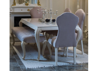 Dining room set design suite 6 pieces. Wood Furniture 4x Chair Table Stool Group new