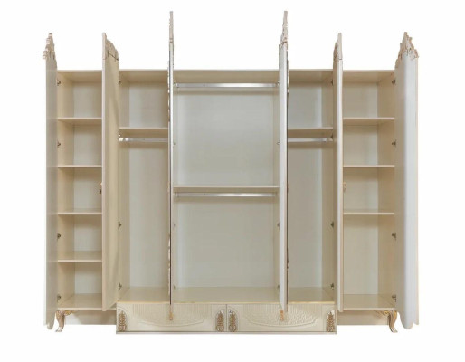 Bedroom Wardrobe Material Wood Wardrobe Modern new beige