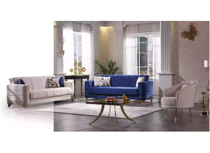 Designer Sofa set 3+3+1 Seater Sofa Fabric Suite Upholstery Set Modern