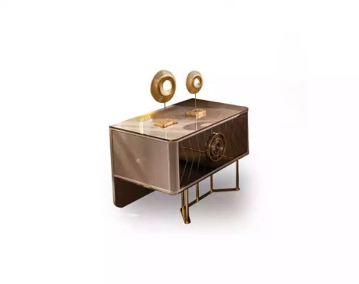 Luxury Bed 2x Bedside tables Set Beds new Double bed Bedroom -Set 3pcs
