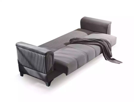 Gray Sofa Luxury 3-Seater Couch Living room Furniture Upholstery Couches Sofas