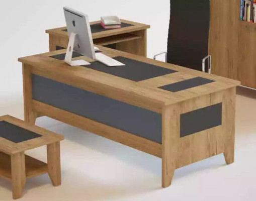 Modern Brown Desk Luxury Expandable Furniture Wood Office new