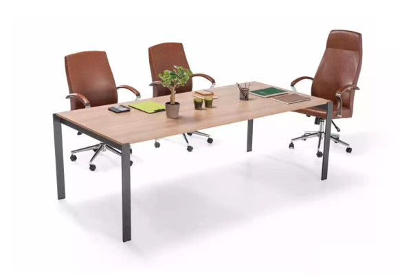 Modern Large Conference table Wood Designer Office Study room Furniture