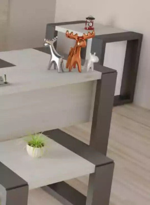 Modern White Wooden Table Coffee table Luxury Study room Furniture Design