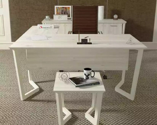 White modern coffee table wooden furniture exclusive r study room style table