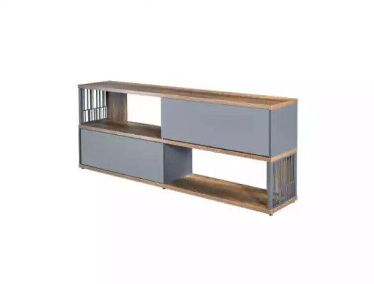 Study room office Desk Coffee table Filing cabinet Modern Brown