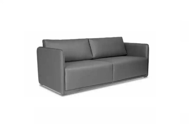Gray luxurious three-seater couch upholstered sofas modern textile furniture new
