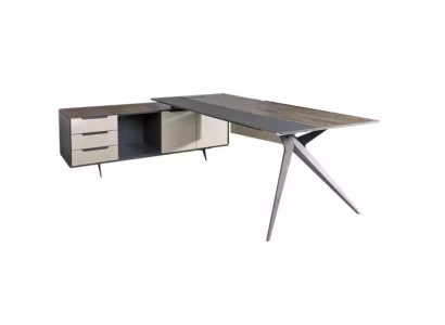 Solid corner desk work table office furniture luxury table designer furniture