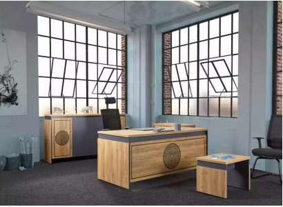 Solid wood Furniture Study room furniture Desks Chests of drawers Shelves Brown