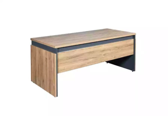 Large Office furniture Set Desk Solid wood Furniture Chest of drawers Brown 4pcs