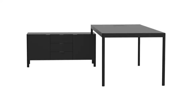 Corner desk work writing office table luxury class designer furniture tables