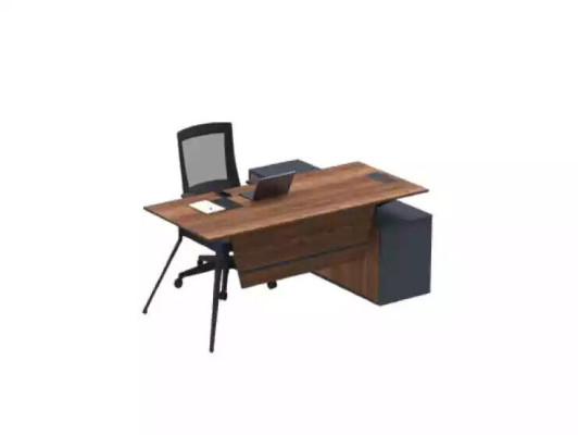 Large Brown Corner Desk Wooden Furniture Furnishings Study room furniture