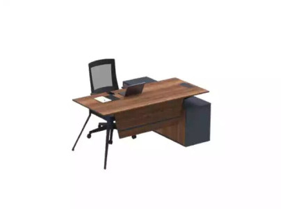 Large Brown Corner Desk Wooden Furniture Furnishings Study room furniture