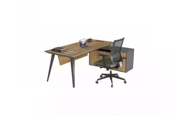 Corner desk Office Table Big Chef Tables Desk Furniture Brown