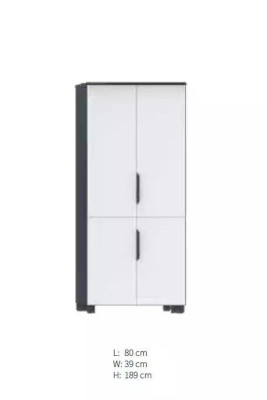 Study room furniture Black -White Wardrobe Office furniture Modern sideboard