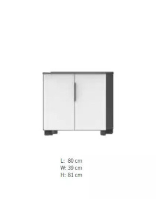 White Wardrobe Wooden Furniture Storage Shelves Wall Cabinet Office Furniture Wooden Cabinets