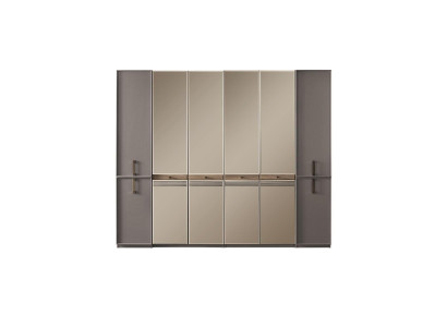 Modern Wardrobe Wardrobe Wooden Cabinet Wood Gray Bedroom Cabinet